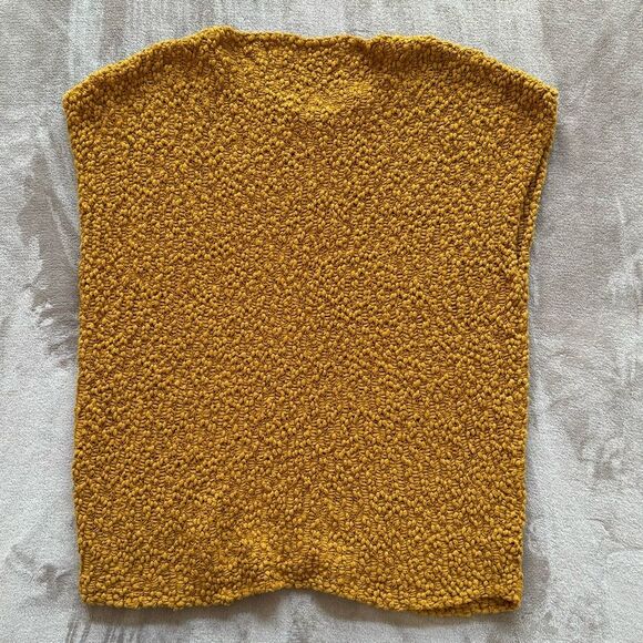 Small LOFT Mustard knit top - Picture 9 of 9